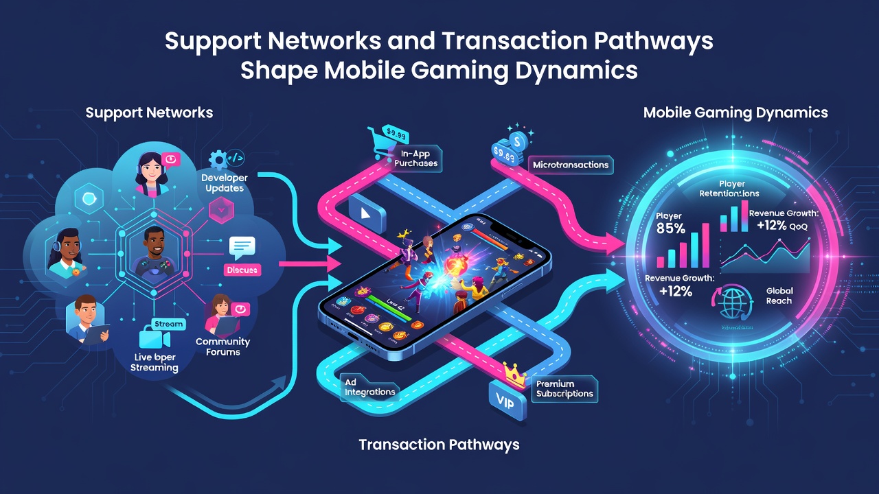 Transactieprocessen en ondersteuningsstructuren in mobiele spellen