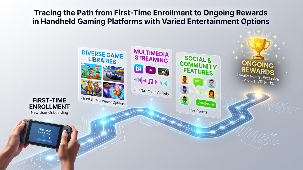 Illustratie van mobiele gaming apps met slots en live spellen op handheld devices