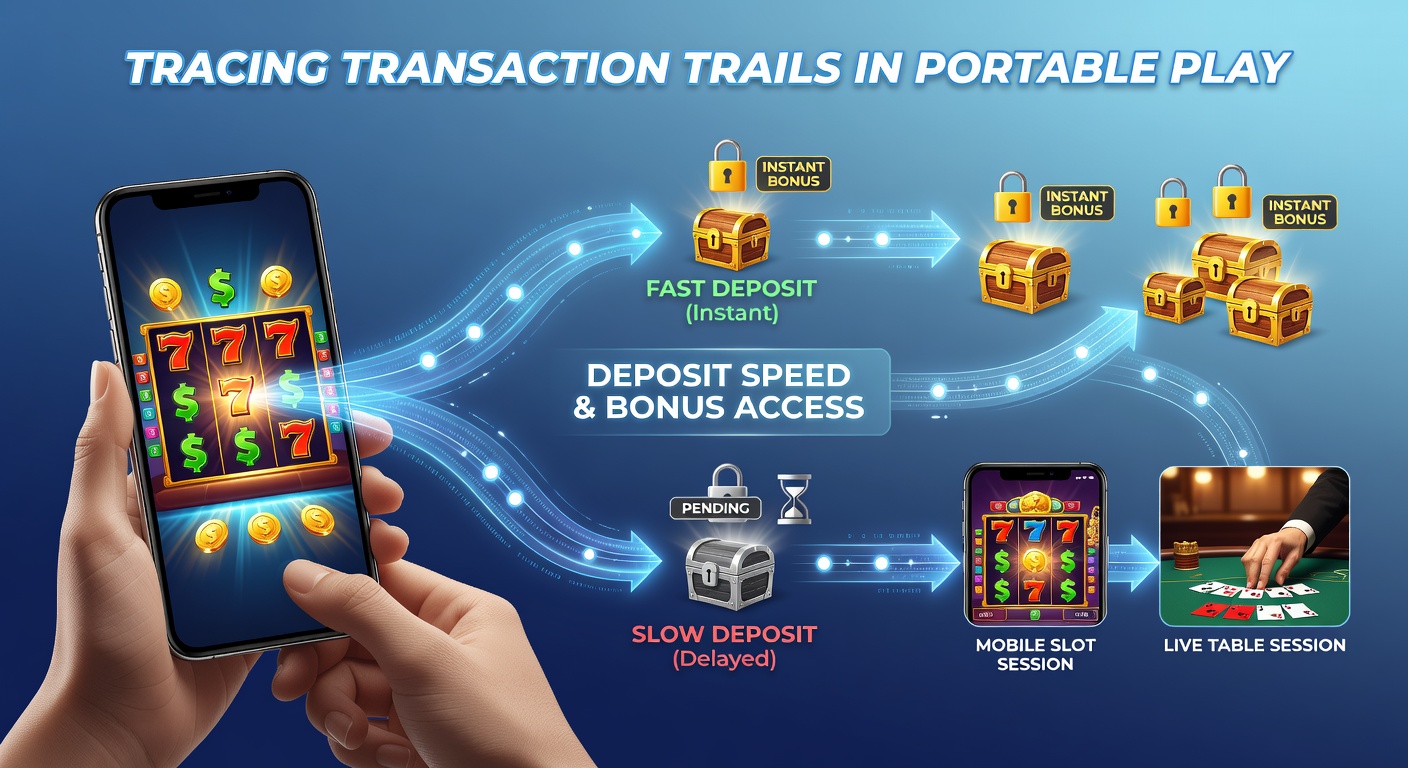 Transactiesporen volgen in mobiele casino apps met focus op snelle stortingen en bonusactivatie